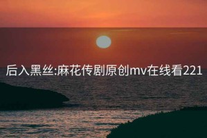 后入黑絲:麻花傳劇原創mv在線看221